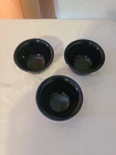 3 Fiesta HLC Cobalt Blue Sherbert Ice Cream Bowls  4"