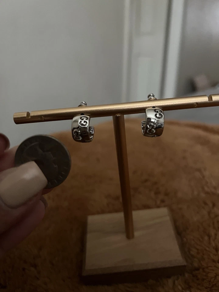 Серебряные серьги-кольца Gucci - Изображение 4 из 4