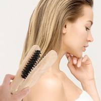 2 StüCk HaargläTtungsbüRste V-FöRmiger Haarkamm Werkzeug Haarkamm Salon Haarkamm