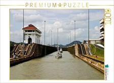 CALVENDO Puzzle Panamakanal, Miraflores-Schleuse  1000 Teile Lege-Gr  e 64x48cm