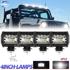 4pcs 4inch Led Work Light Bar Spot Pods Fog Lamp Offroad Driving Truck Suv Atv 4pcs 4inch Led Work Light Bar Spot Pods Fog Lamp Offroad Driving Truck Suv Atv