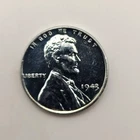 BRILLIANT UNCIRCULATED 1943 STEEL CENT WHEAT CENT WORLD WAR II PENNY