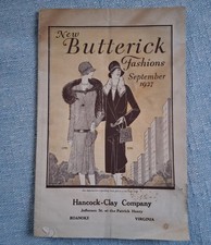 New Butterick Fashions September 1927 Promotional Sewing Patterns Catalog