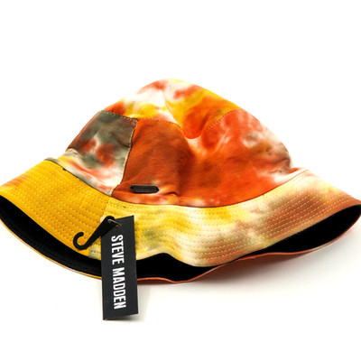 Steve Madden Tie Dye Fall Colors Marbled Bucket Hat - Streetwear Beach Y2K NWT