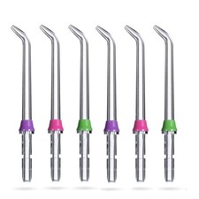 6pcs Replacement Classic Jet Tips Fit for Waterpik Oral Irrigator Standard Nozzl