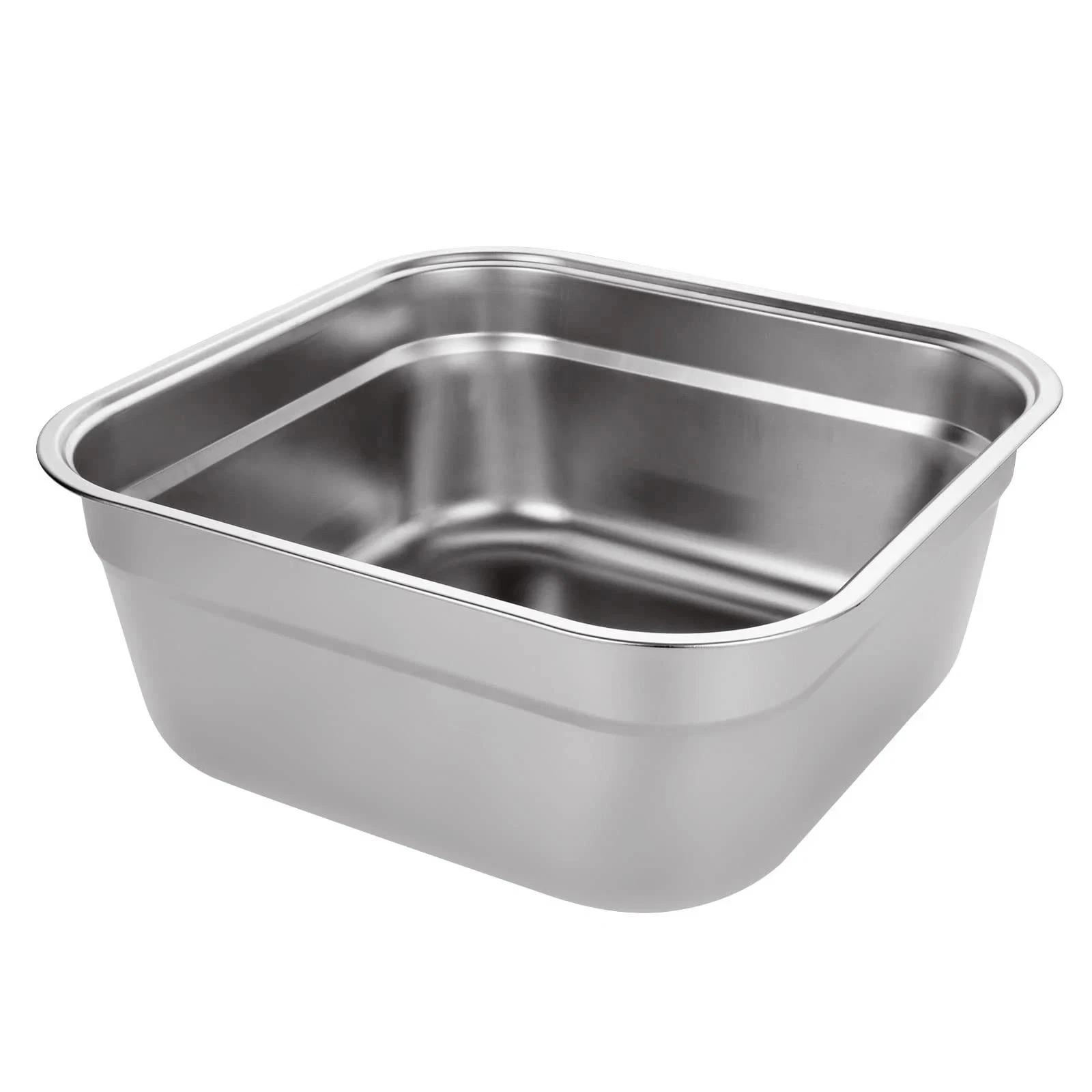 Washing Up Bowl, 304 Stainless Steel Large Rectangular 10 Litre