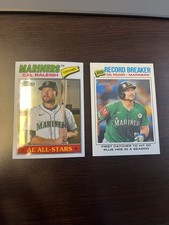 Topps Heritage Cal Raleigh AL All-Stars #269 Record Breaker #231 Mariners Lot 2