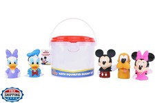 Mickey and Friends 6 Piece Bath Squirter Bucket Set. Bath Toys fo