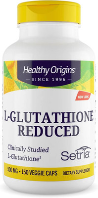 L-Glutathione 500 Mg (Setria, Non-Gmo, Gluten Free, Antioxidant, Immune Support,