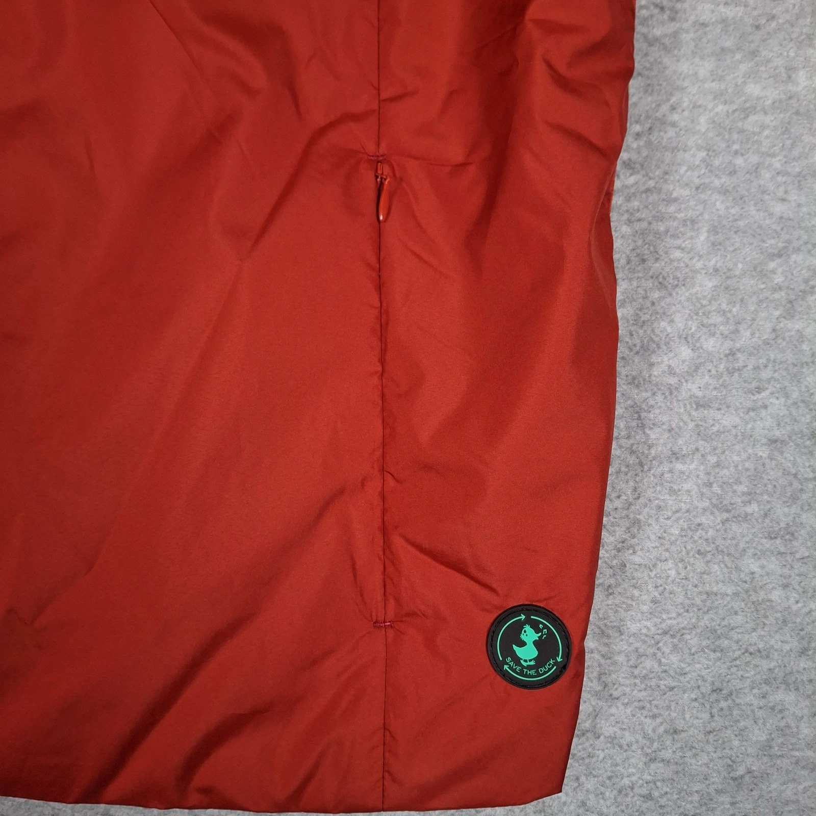 Save The Duck Tucana Vest Men XXL Burnt Orange Plumtech Eco Friendly Zip Pockets image 4