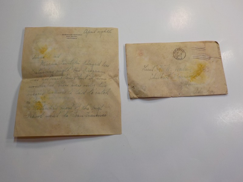 Military Letter 1923 Major Halsey Chilkoot Barracks Haines Alaska WW1 War WW2