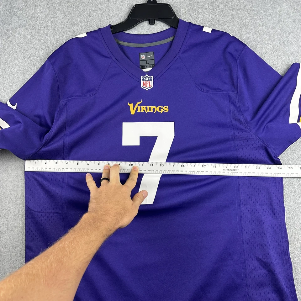 Minnesota Vikings Jersey Mens Large NFL Football Christian Ponder Nike Shirt - Image 4 of 4