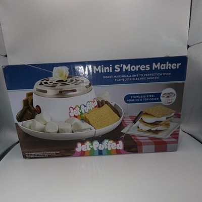 Jet-Puffed Mini S'Mores Maker Electric Stainless Steel White JPSMM100WH 220W