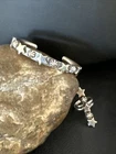 Fourth July Navajo Stars Sterling Silver Cuff Bracelet Ring Set 15339