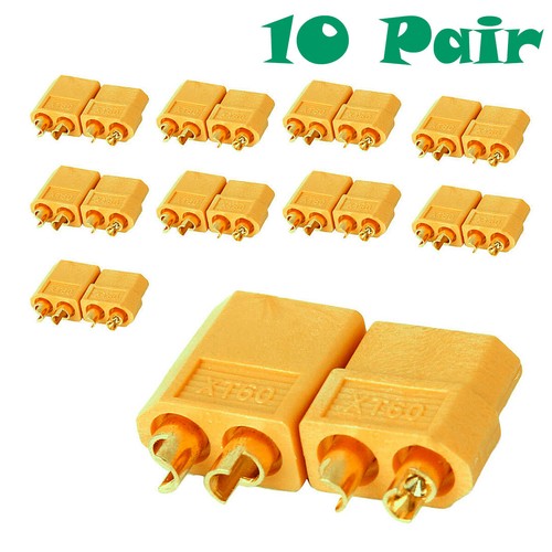 10 Pairs XT-60 XT60 Male Female Bullet Connectors RC Lipo Power Plugs Nylon 10X - Picture 1 of 6