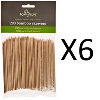 Fox Run Bamboo Skewers Appetizer Party Sticks - 4 Set Of 200 (6-pack) on sale Fox Run Bamboo Skewers Appetizer Party Sticks - 4 Set Of 200 (6-pack) on sale
