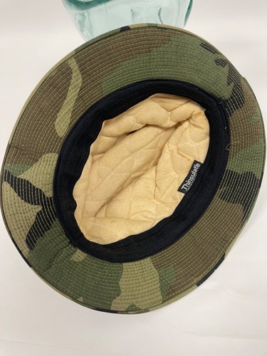 Vintage Camouflage Camo Bucket Hat Hunting Boonie Thinsulate Lined Winter Cap - Picture 5 of 6