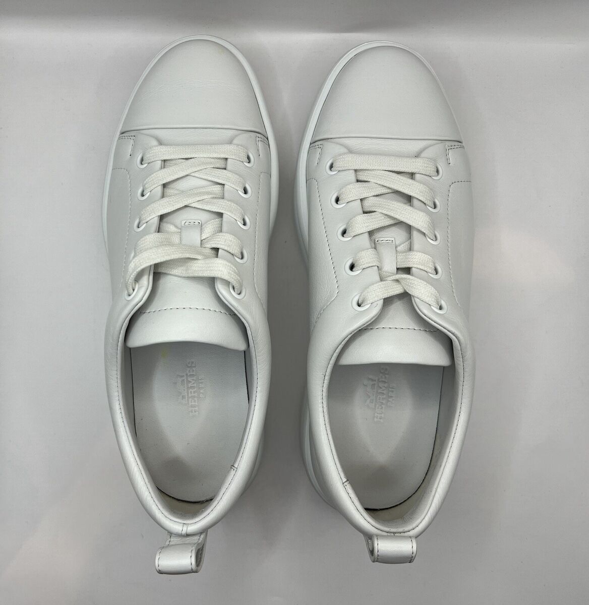 Hermes Happy Sneakers 37 White Calfskin | eBay Hermes Happy Sneakers 37 White Calfskin | eBay