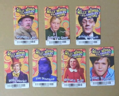 Willie Wonka Dave & Buster's Coin Pusher Game Cards