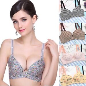 wire free push up bra