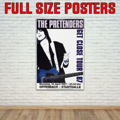 The Pretenders Get Close 1987: Live Konzert Tour Poster