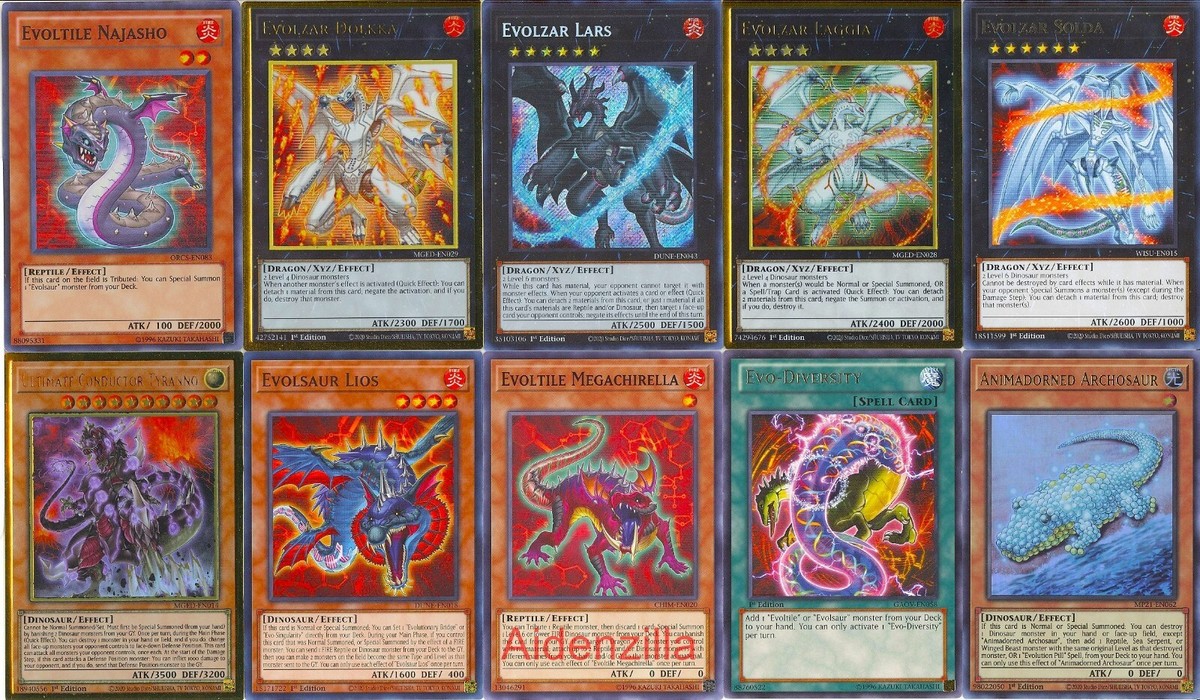 Yugioh Evolsaur Deck - Evolzar Lars Evoltile Najasho Evo-Diversity