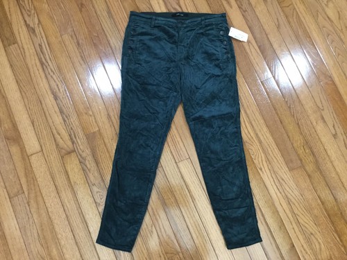 New J Brand Zion Green Velour Skinny 