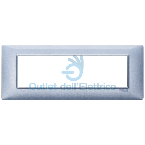 VIMAR 14657.73PLACCA 7 MODULI BLU METALLIZZATO VIMAR SERIE PLANA