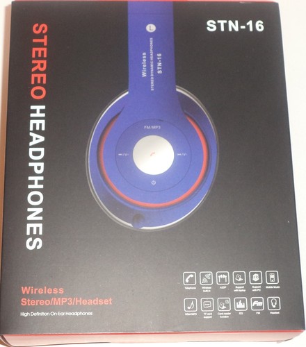 Stereo Bluetooth Headset Wireless Headphone Foldable Overear Headband Wired Earp