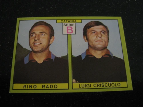 1968/69 Panini Footballers Album Catania Rado Criscuolo Figure