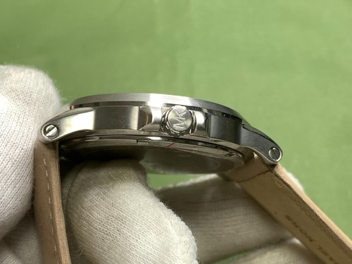 OROLOGIO UOMO MICHAEL KORS MK-8501 quadrante blu pelle beige 10 ATM S/S QUARZO - Foto 10 di 19