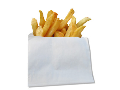 Starke weiße fettdichte Papiertüten Lebensmittel Kraft Lebensmittelgeschäft Geschenk Einzelhandel 5''x 5''