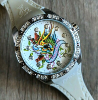 Christian Audigier Intensity Graceful Bird Watch, Swarovski-accents