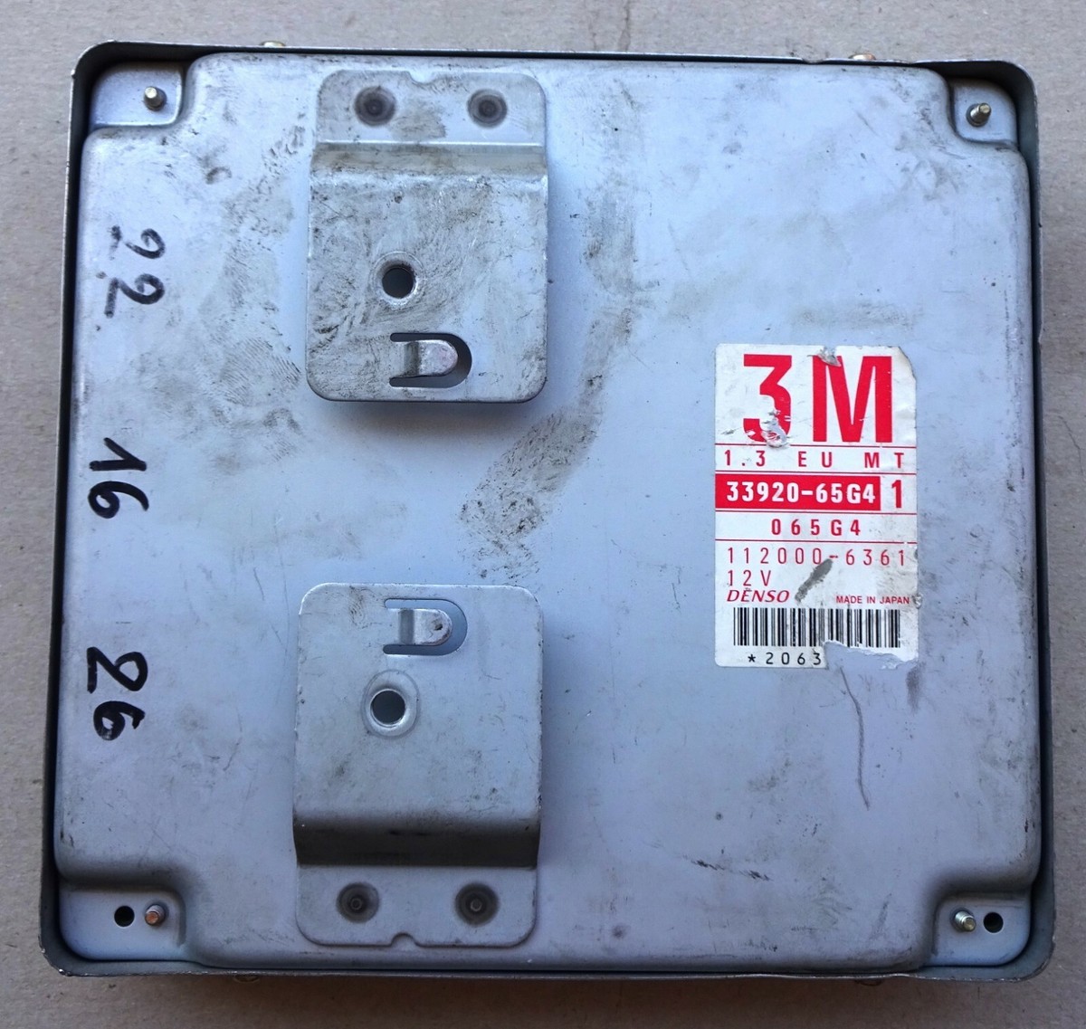 ECU 33920-65G4 DENSO 112000-6361 BALENO G13BB 1,3cc EFI 16V MODEL