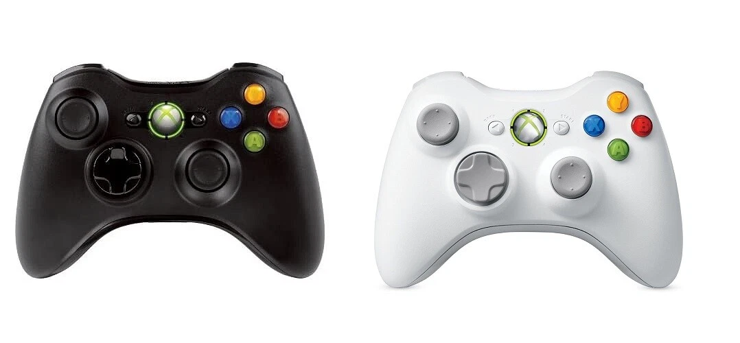 Official XBOX 360 Wireless Controller Black White Super Fast Delivery Free