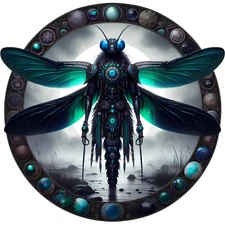 Dragonfly Totem Decal - Spirit Animal Decal - Native American Totem Decal
