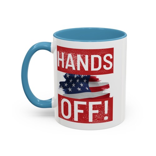 Hands Off Flag America USA Mug Coffee Tea Lover D Designs Original Indivisible - Picture 15 of 26
