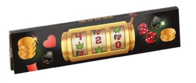 1 Box Choosypapers King Size Slim Zigarettenpapier ''Slot Machine'' Blättchen 