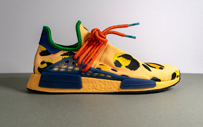 Adidas Pharrell x NMD Human Race Men's Size 10 Cheetah Print Knit Shoes Trainer