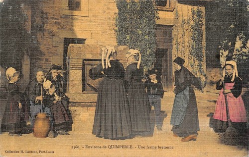 CPA Environs de QUIMPERLÉ Une Ferme bretonne (141253) - 第 1/2 張圖片