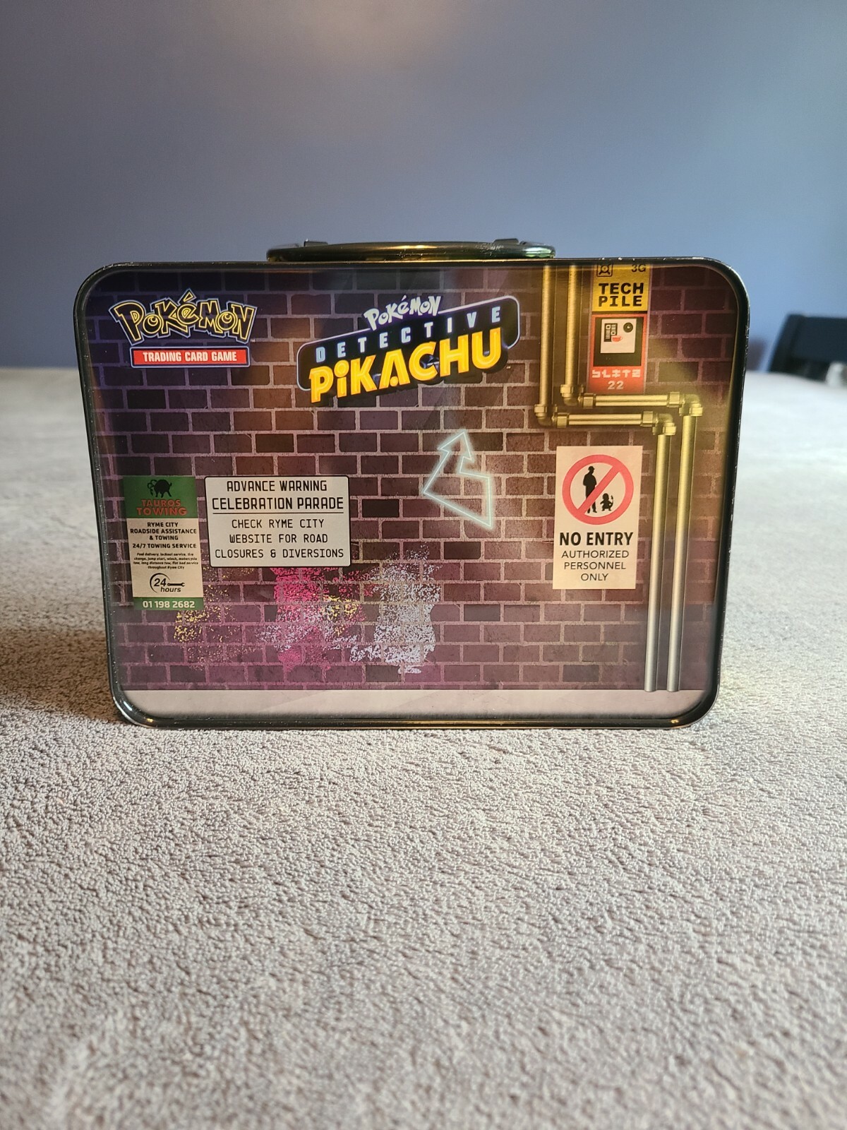 Pokemon TCG Detective Pikachu Collectors Chest Lunch Box Tin Empty. eBay