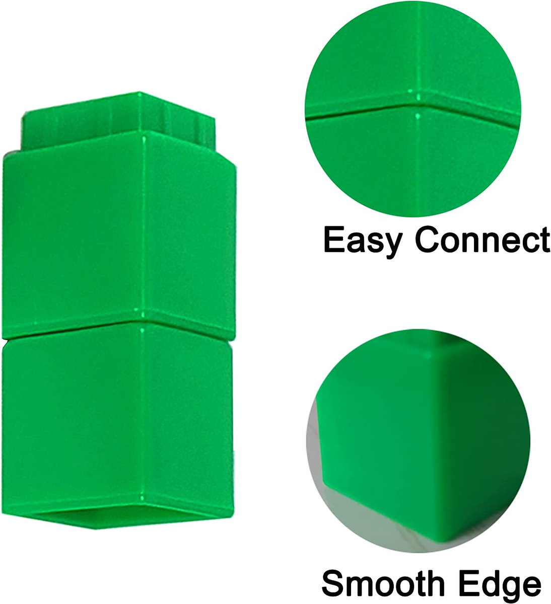 Green Math Blocks 10x10 Display Frame 100 Piece Math Counting Cubes - Educational Number ...