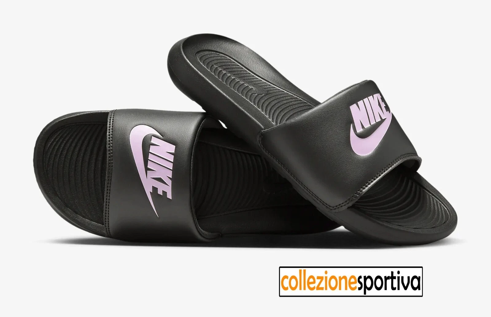 CIABATTE NIKE DONNA VICTORI ONE SLIDE CN9677 002 col. nero rosa