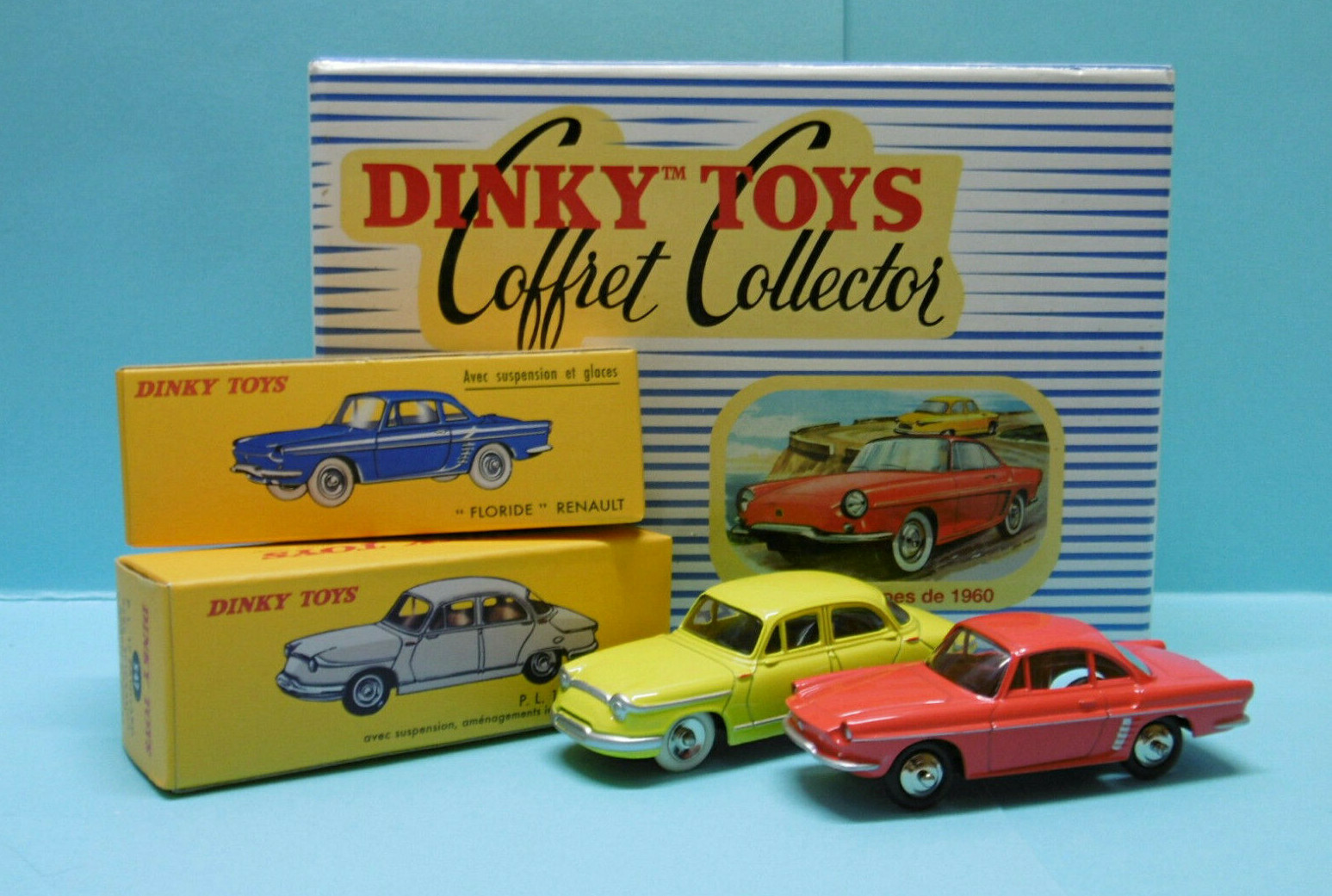 Coffret Dinky Toys Atlas Les Prototypes de 1960 Renault Floride Panhard PL17