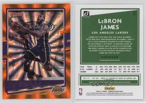 2020-21 Panini Donruss Orange Laser LeBron James #12