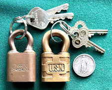 Lot of 2 Vtg UNITED STATES NAVY ( USN ) Brass...