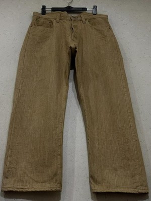 Sugar Cane SC40302 Beautiful Selvedge Denim Japan Rare F/S Pants Brown Beige 34