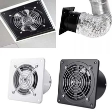 4" Extractor Exhaust Fan Bathroom Ventilation Blower Window Wall Kitchen 110V US