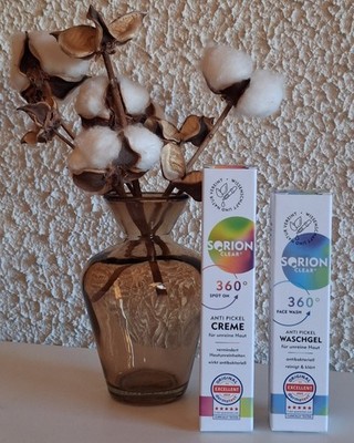 SORION CLEAR Spot on Anti-Pickel Creme 10 ml und  Anti-Pickel Waschgel 10 ml