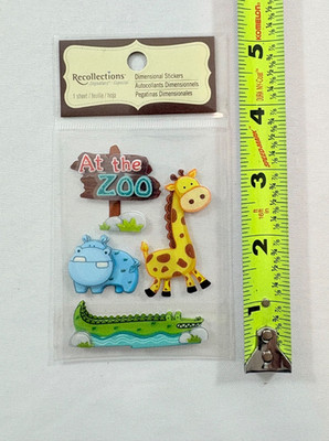 RECOLLECTIONS STICKERS/ AT THE ZOO / DIMENSIONAL